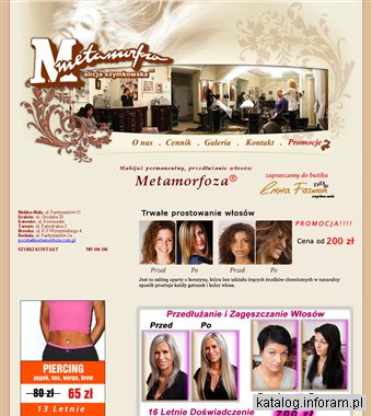Przedłużanie włosów, makijaż permanentny - metamorfoza.com.pl