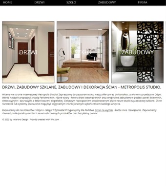 METROPOLIS klamki Trójmiasto