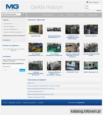 Używane maszyny poligraficzne, maszyny ofsetowe