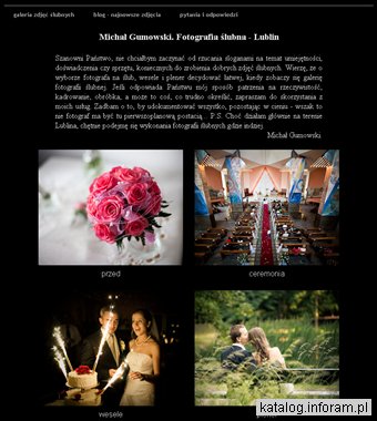 Michał Gumowski - galeria fotografii ślubnej
