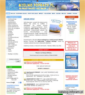 Mielno - noclegi, pokoje, kwatery, mapa i atrakcje. Wczasy nad morzem