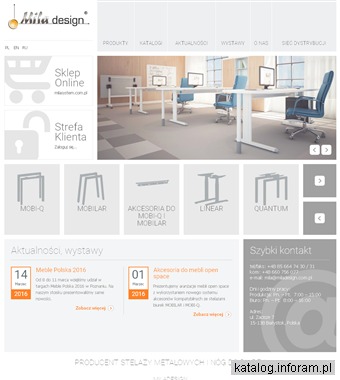 MILADESIGN stelaż metalowy do biurka