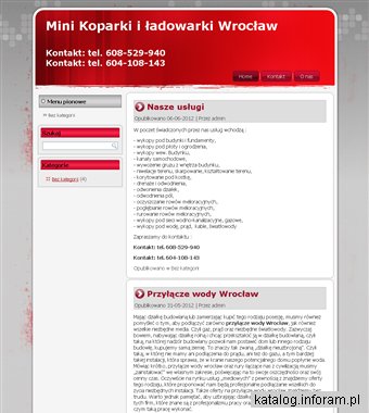 Miniładowarka i minikoparka - Wrocław i okolice