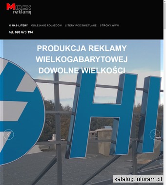 Litery podświetlane pomorskie