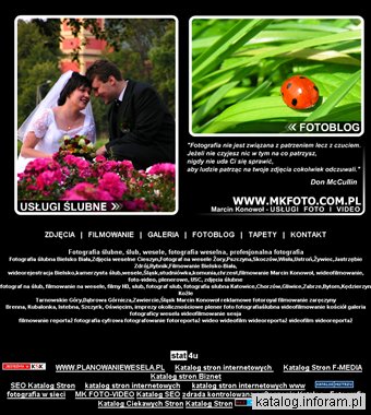 Filmowanie ślubów i wesel, kamerzysta