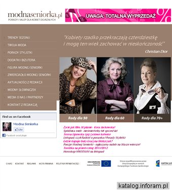 Modna Seniorka. Serwis i sklep dla kobiety 50 plus