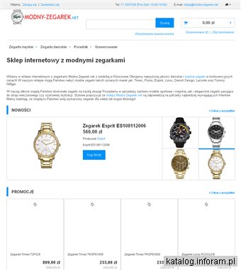 MODNY ZEGAREK firmowe zegarki męskie