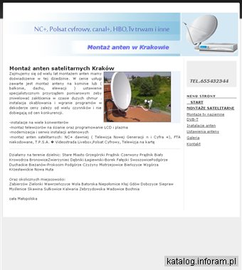 Montaż anten satelitarnych Kraków