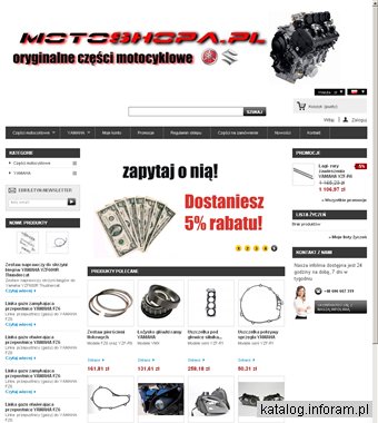 Motoshopa.pl oryginalne części motocyklowe Yamaha, Suzuki, Kawasaki