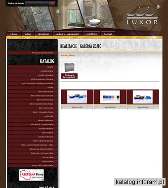 LUXOR - dekory ze szkła