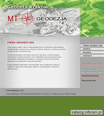 Usługi, biuro geodezyjne Kraków