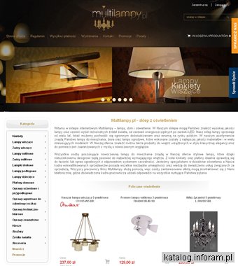 Sprzedaż lamp i oświetlenia - Sklep Multilampy