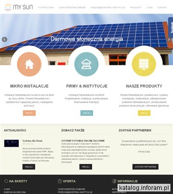 Kolektory i Panele Słoneczne - My Sun