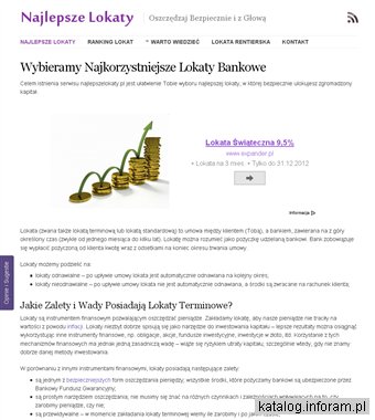 Najkorzystniejsze lokaty terminowe