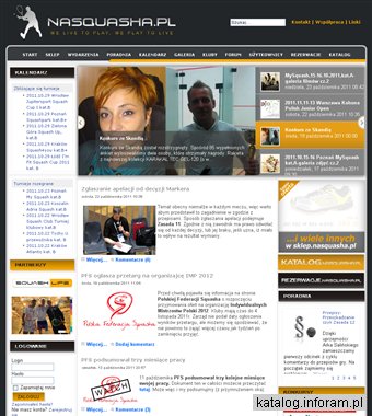 NaSquasha.pl - wszystko o squashu