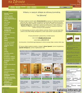 Sklep ze zdrową żywnością