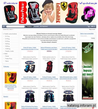 Sklep internetowy Dziecięca Arystokracja - foteliki samochodowe