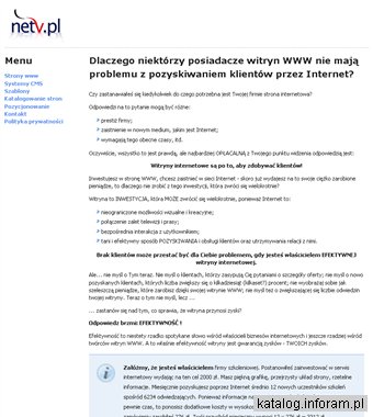 Portale internetowe, e-marketing i pozycjonowanie