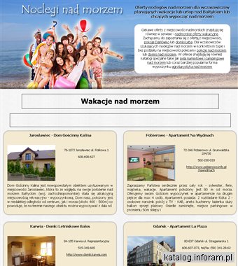 Noclegi nad morzem