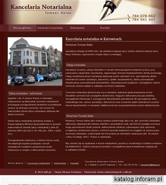 BALAS TOMASZ akty notarialne Katowice