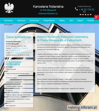 DR PIOTR MARQUARDT Poświadczenia notarialne Katowice