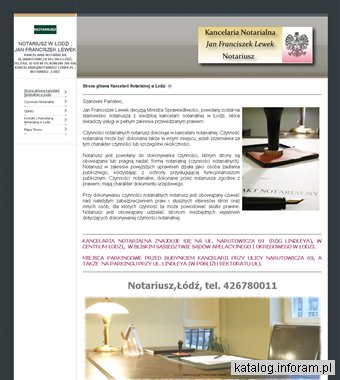 Notariusz Jan Franciszek Lewek Łódź