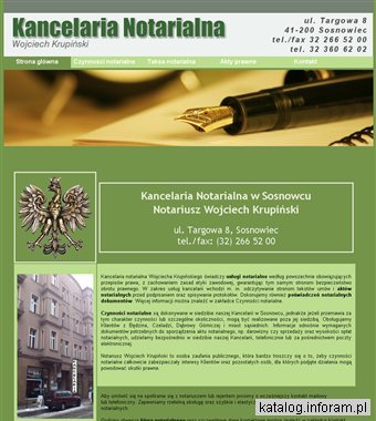 NOTARIUSZ WOJCIECH KRUPIŃSKI kancelarie notarialne Sosnowiec