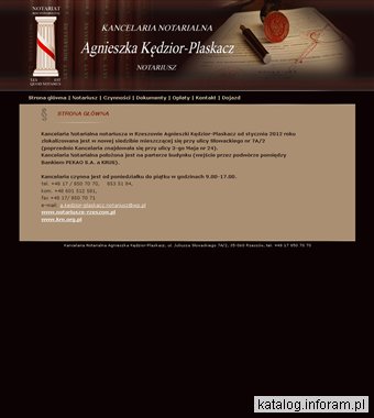 Notariusz - Agnieszka Kędzior-Plaskacz