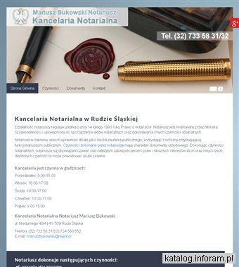 MARIUSZ BUKOWSKI notariusz Ruda Śląska