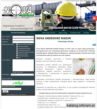 NOVA geodezyjne pomiary kontrolne