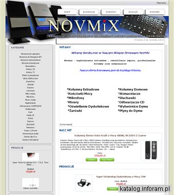 Novmix – nagłośnienie estradowe, oświetlenie imprez, profesjonalne kolumny oraz wzmacniacze