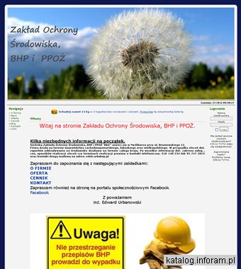 Zakład Ochrony Środowiska, BHP i PPOŻ