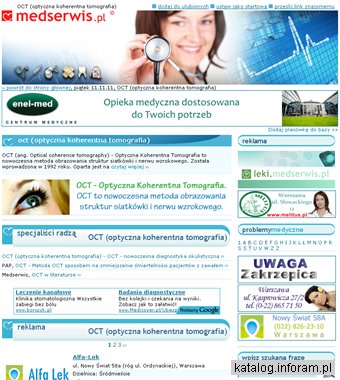 OCT - optyczna koherentna tomografia