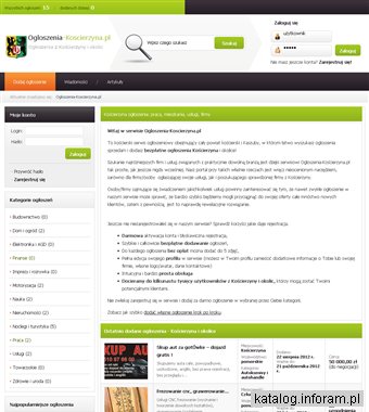 Ogłoszenia Kościerzyna