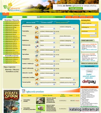 Darmowe ogłoszenia Mazury