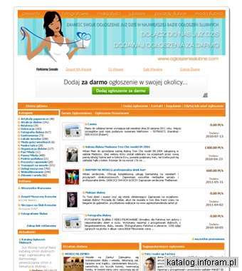 Darmowe ogłoszenia weselne