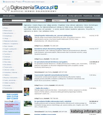 Darmowe ogłoszenia regionalne Słupca i okolice