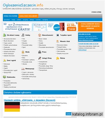 Ogłoszenia Szczecin