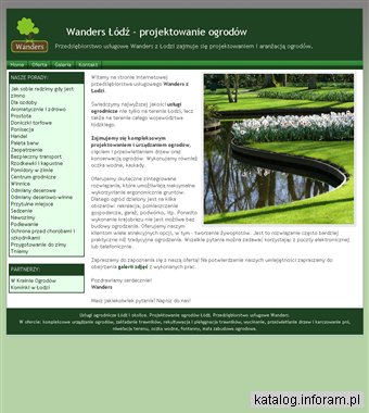 Projektowanie i zakładanie ogrodów - Wanders Łódź