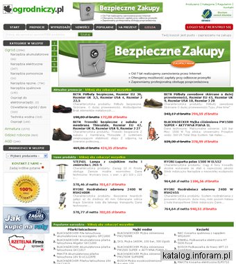 Sklep ogrodniczy - elektronarzędzia