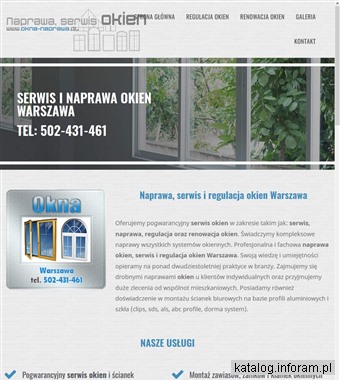 N aprawa okien Warszawa