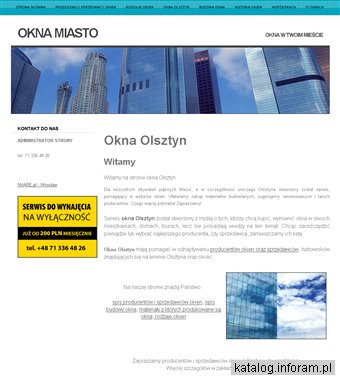 Produkcja okien w Olsztynie