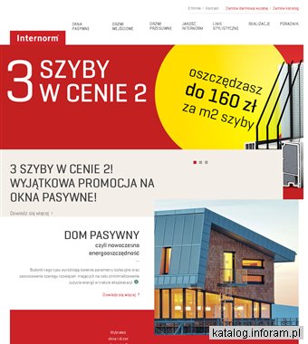 Okna pasywne - Internorm