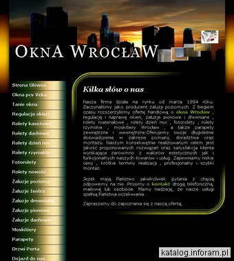 Rolety żaluzje moskitiery okna Wrocław