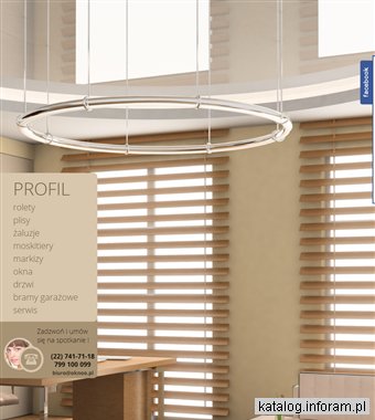 PROFIL Warszawa, żaluzje, rolety, plisy, moskitiery