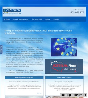 OKSER transport maszyn i urządzeń