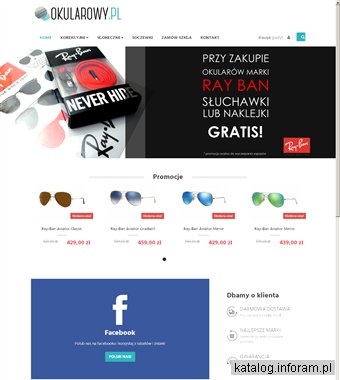 Sklep Internetowy z okularami, oprawkami, soczewkami