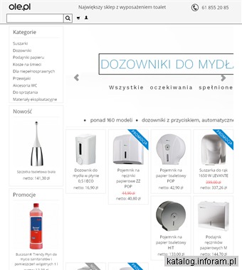 OLE.PL - największy sklep z wyposażeniem toalet