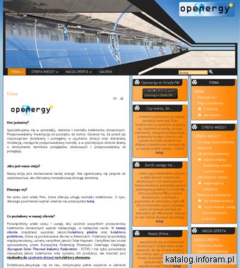 Openergy - kolektory słoneczne