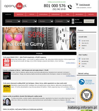 OponyLux.pl - sklep internetowy z oponami letnimi i zimowymi